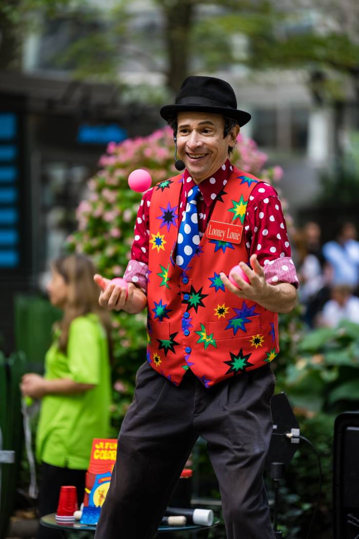 Magician Juggling on stage