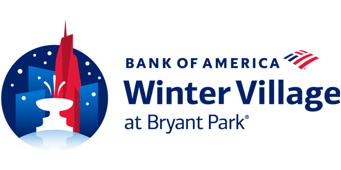 Logo for Bank of America Winter Village at Bryant Park.